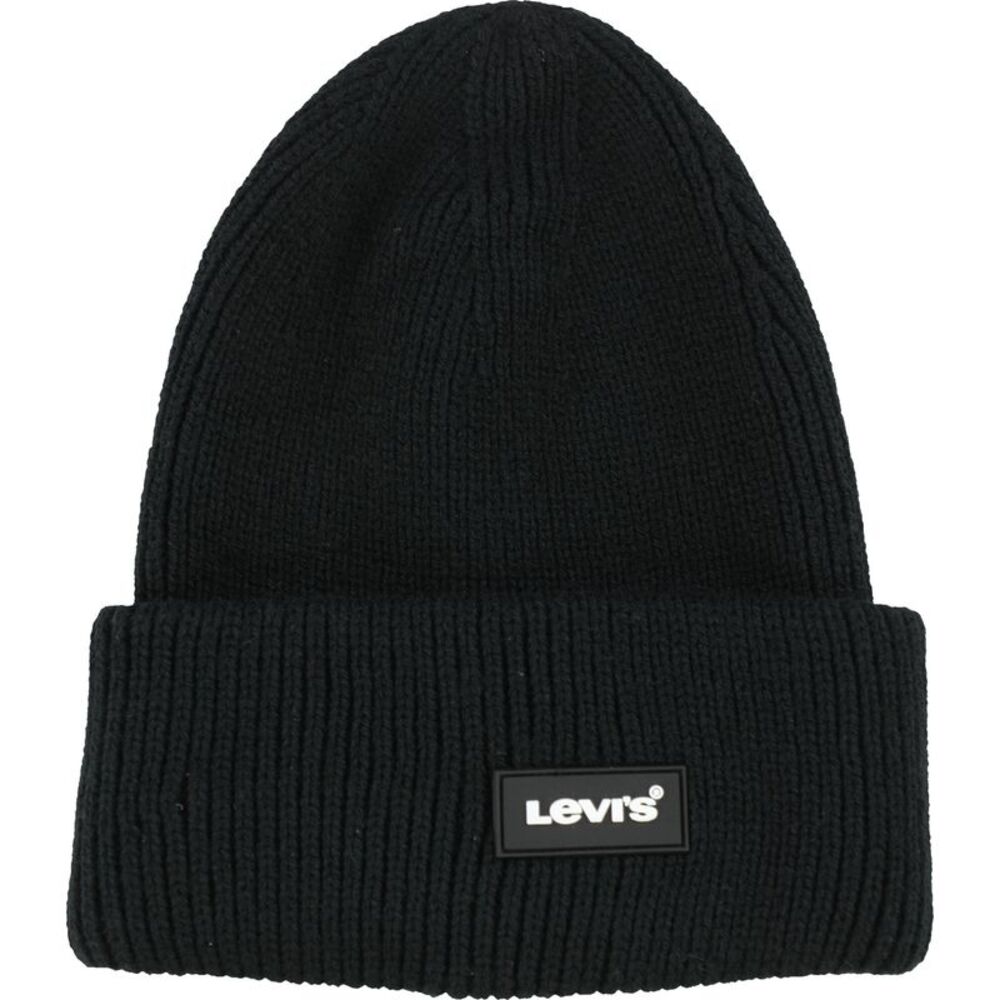 Levi's Mens Triple Rolled Cuff Logo Beanie Hat, NWT